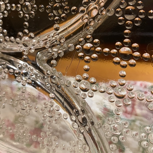 Vintage clear glass patterned relish serving dish tray, EUC - Picture 12 of 12